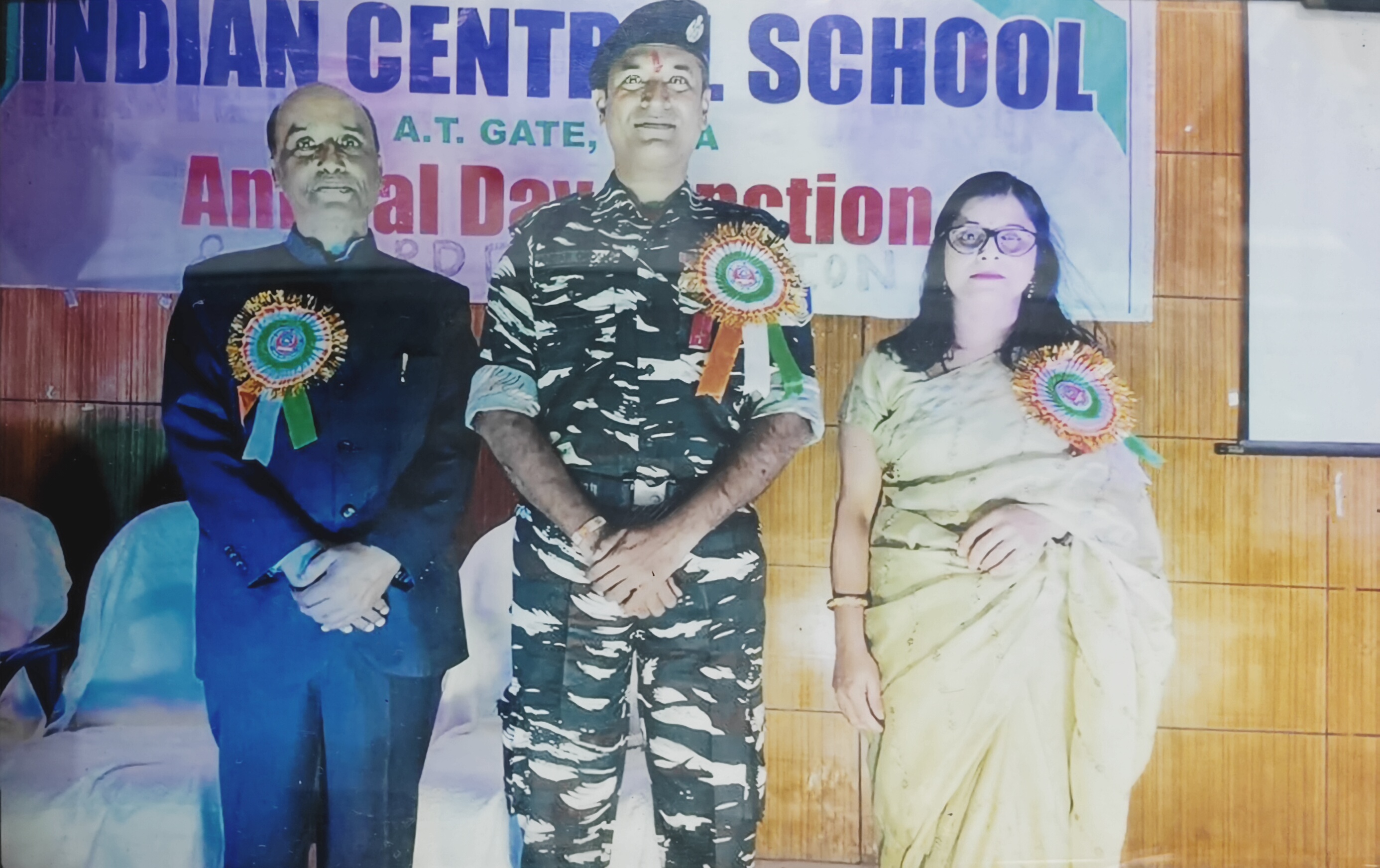 Principal with Armed Forces Officers